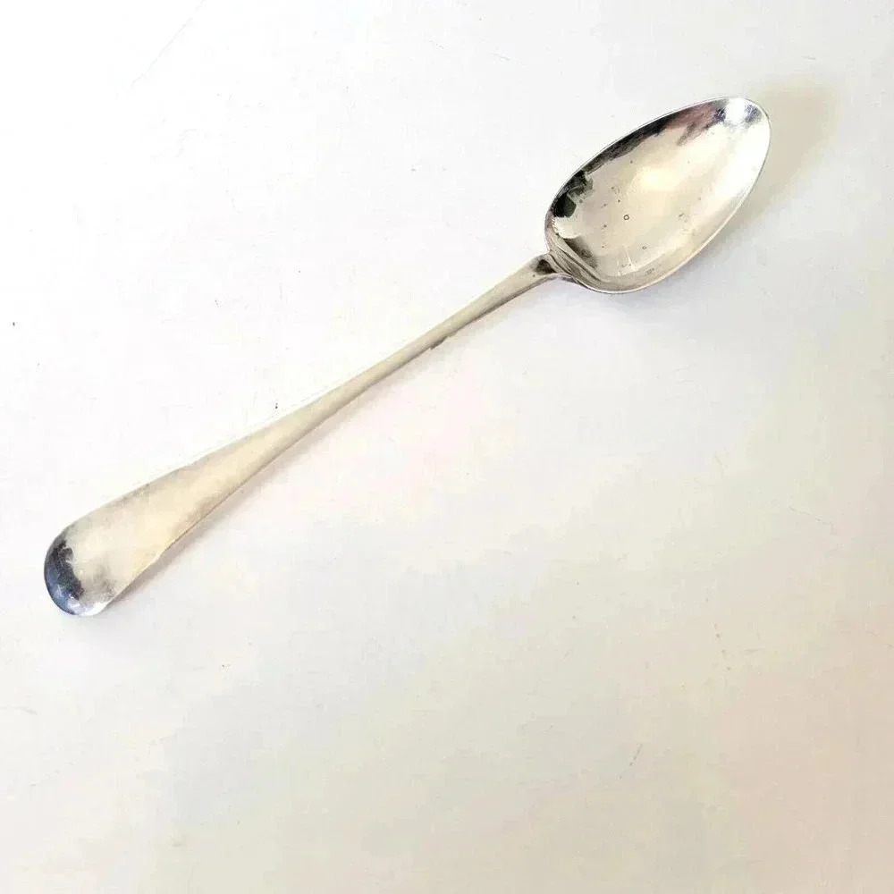 James Deacon & Sons Large Serving Spoon Antique 1900's Extra Plate 12 1/4" 60g